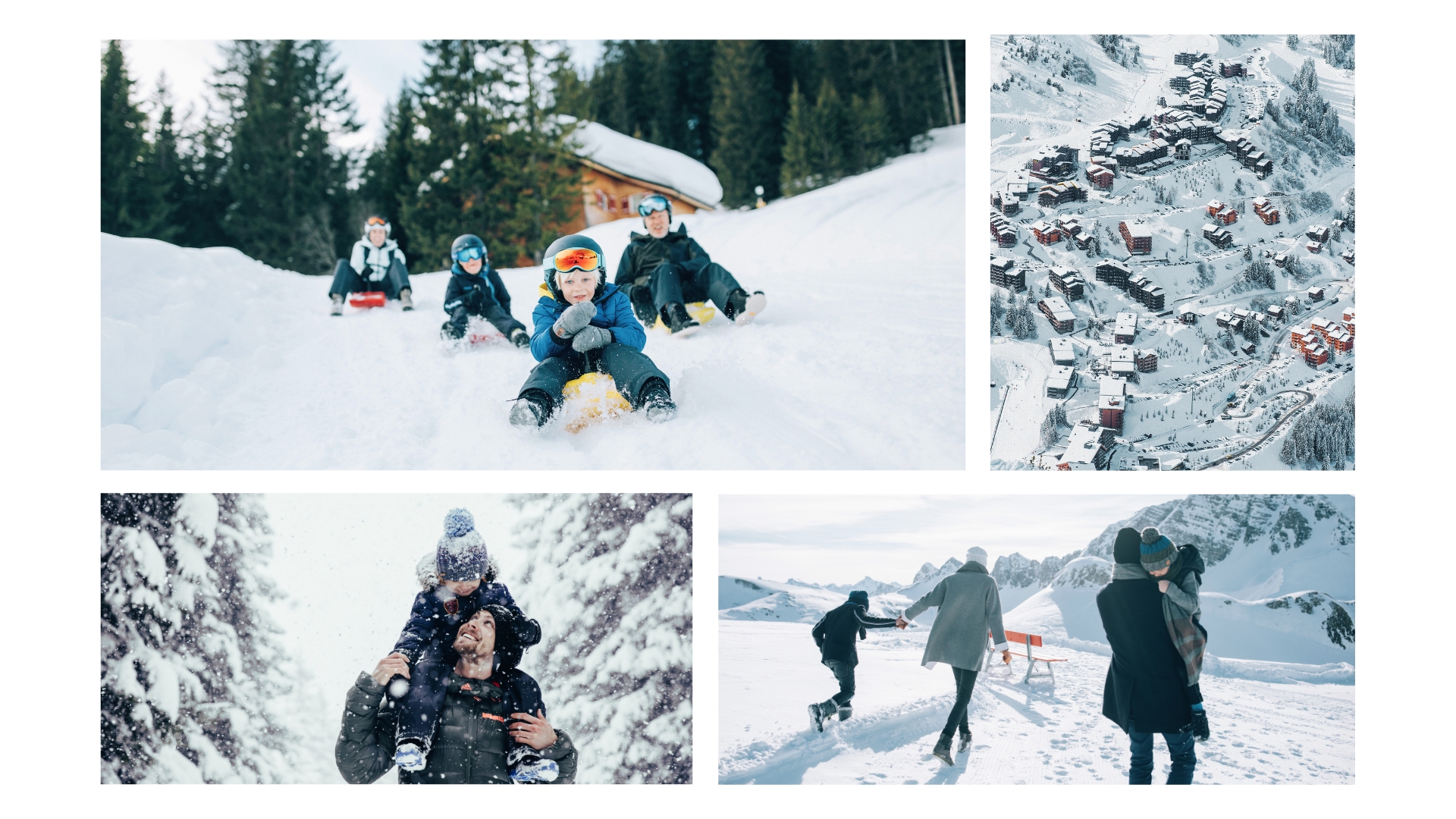 Family Ski Holiday collage